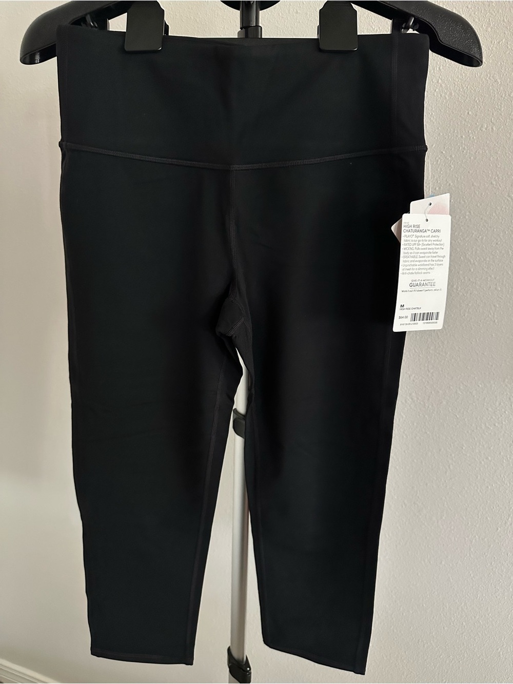 Athleta Black High Rise Chaturanga Capri